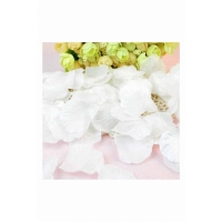 Set petale trandafiri artificiale 100 bucati, Alb